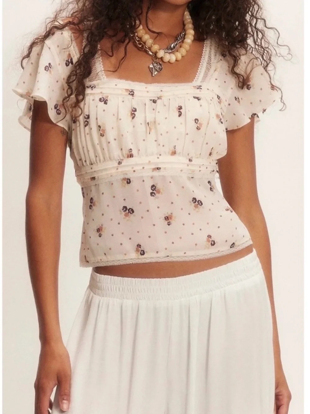 NWT Free People Prairie Field top.